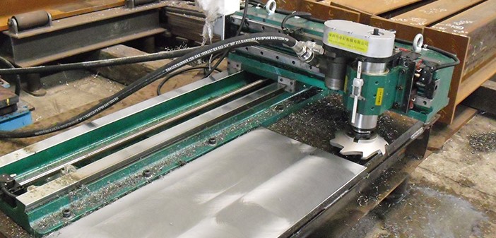 Работа мобильного фрезерного станка